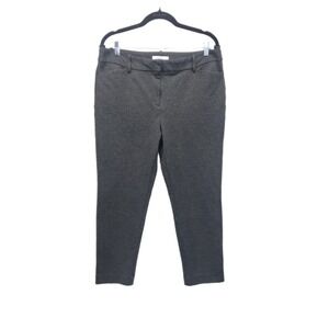 Liz Claiborne Pants Women's Size 12 Charcoal Gray Stretch Career Classic Trouser